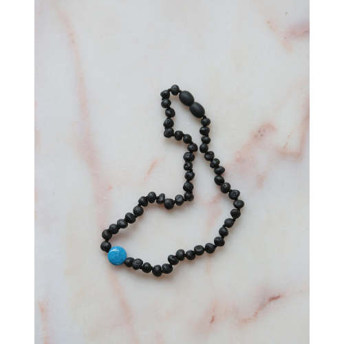 TURQUOISE AND RAW BLACK AMBER | SUMMER and STORM