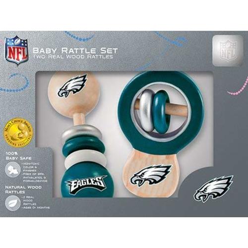 NFL Philadelphia Eagles Baby Rattle Set - 2 Pack