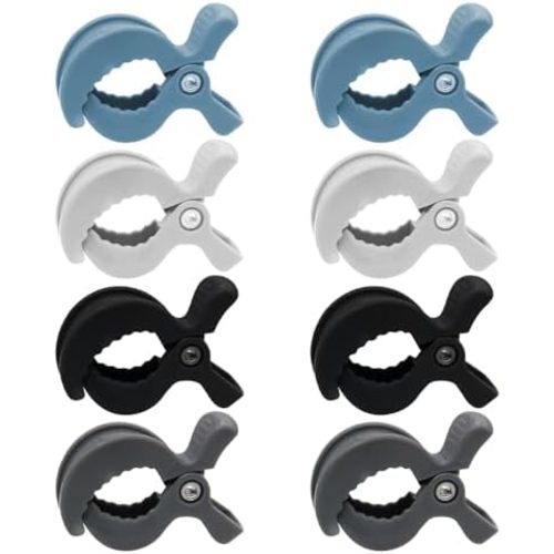 8 pcs Stroller Clips Pegs to Hook Muslin and Toys Seat Cover
