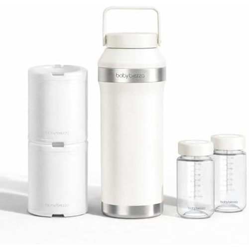 Baby Brezza All Day Portable Breastmilk Cooler, Large 20oz Capacity, White