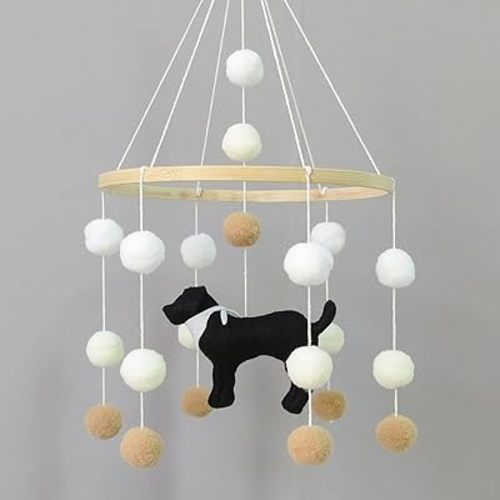 Baby Crib Mobile for Girls Boys Dog Theme Baby Mobile for Crib Puppy Nursery Mobile