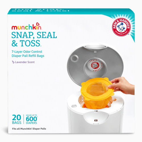 Arm & Hammer Diaper Pail Refill Bags for Munchkin (20 Count)