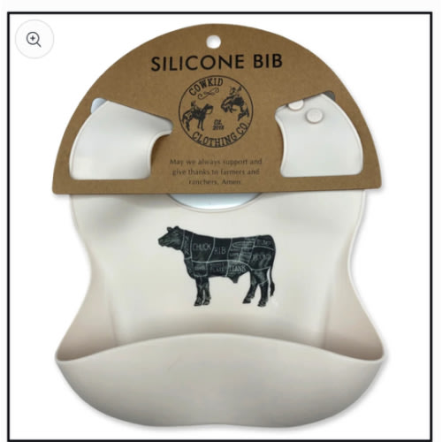 Cream Beef Cuts Bib – Cowkid Clothing Company