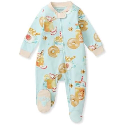 Burt's Bees Baby Girls' Organic Cotton, Sleep and Play Footed Pajamas