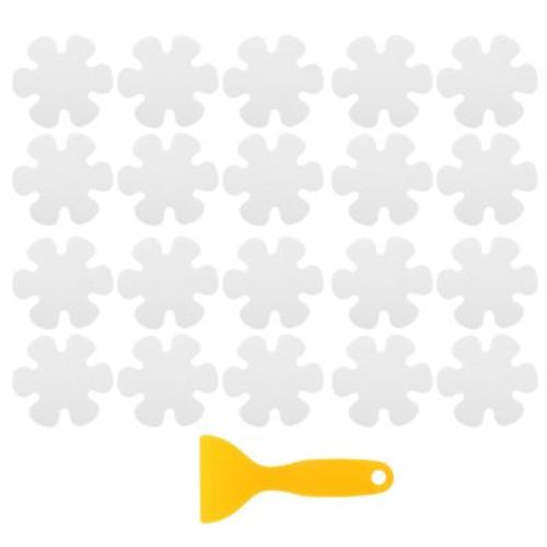 Unique Bargains Non-Slip Waterproof Safety PEVA Bathtub Stickers 20 Pcs Clear