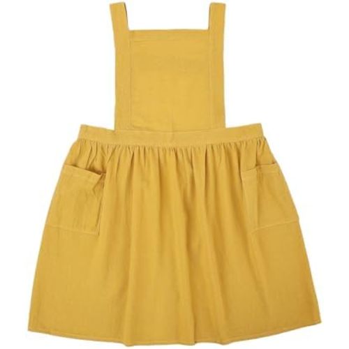 Surblue Kids Retro Aprons Pinafore Apron for Girls Boys Cotton Linen Aprons for Children