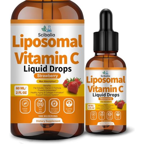 Liposomal Vitamin C 1000mg Drops, High Absorption Liquid Vitamin C Formula