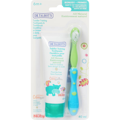 Nûby Toddler Training Toothpaste & Toothbrush 6M+