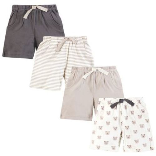 Hudson Baby Infant Boys Shorts Bottoms 4-Pack, Cozy Cutie, 18-24 Months