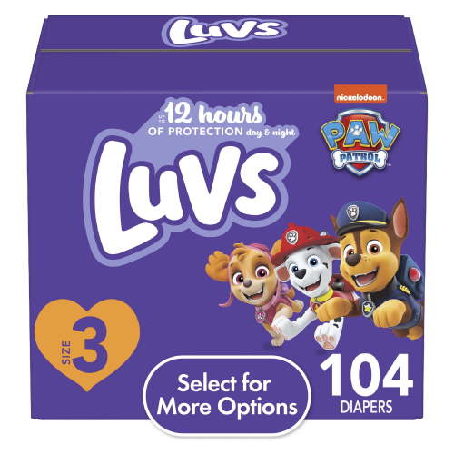 Luvs Diapers Size 3, 104 Count (Select for More Options)
