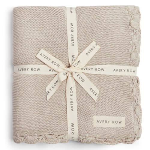 Buy Avery Row Scallop Knit Blanket Stone at Well.ca | Free Shipping $35+ in Canada