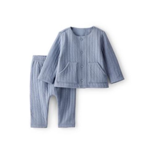 Baby Boys Two Piece Quilted Cardigan Set