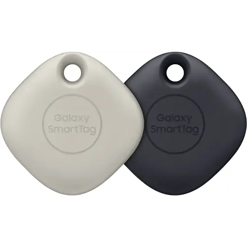 SAMSUNG Galaxy SmartTag (2 Pack) Bluetooth Tracker & Item Locator for Keys, Wallets, Luggage & More, (Oatmeal + Black) (International Version)