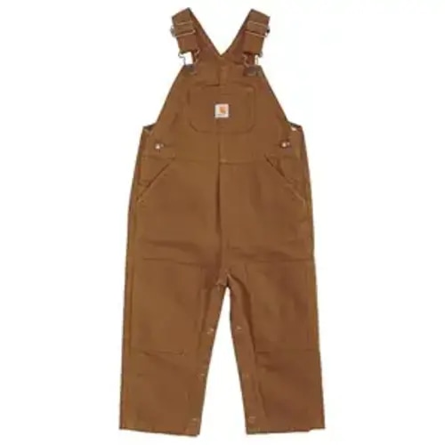 Carhartt Baby-boys Infant Washed Duck Bib Overall, Brown, 9 Mo.
