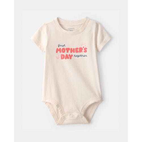 Baby 'Mother's Day' Graphic Bodysuit - Cream | Carter's