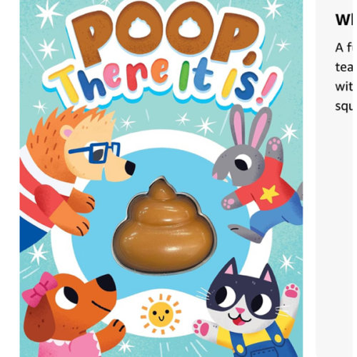 Little Hippo Books Poop, There It Is! - Children's Touch and Feel Squishy Foam Sensory Board Book (Potty Training Made Fun: Baby & Toddler Book Series)