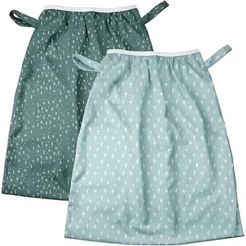 Mama Koala Pail Liner for Cloth Diapers, Reusable and Washable Waterproof Pail Liner with Strap for Diaper Pails, 2 Pack(P002)