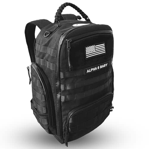 Diaper Changing Backpack | Diaper Bag for Dads w/Changing Pad, Discrete Concealed Pocket for Personal Items
