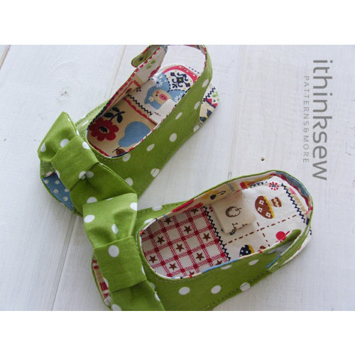 Anabelle Baby Sandal Sewing Pattern PDF | Infant Summer Shoe DIY | Peep Toe Bow Sandals | Digital Fabric Shoe Pattern Sizes 1 to 5