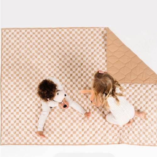 Toki Mats Picnic Blanket - Checker Toffee