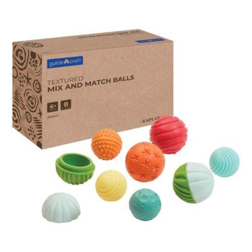 Kaplan Early Learning Textured Mix and Match Balls - Set of 8