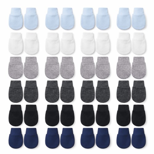 18 Pairs No Scratch Baby Mittens Gloves for 0-6 Months Boys Girls