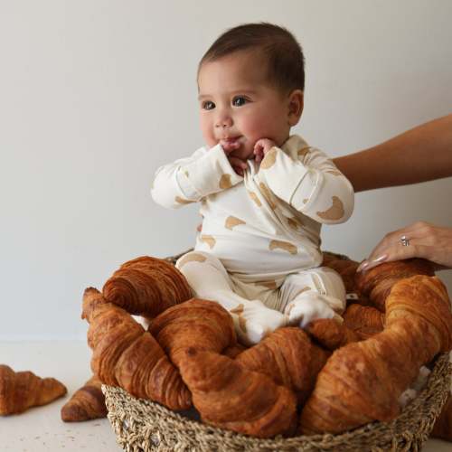 Bamboo Zip Pajamas | Croissants