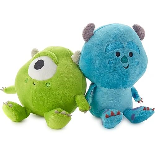 Hallmark Better Together Disney and Pixar Monsters, Inc. Magnetic Plush (Mike and Sulley) 6" Stuffed Toys, Easter Gifts for Kids