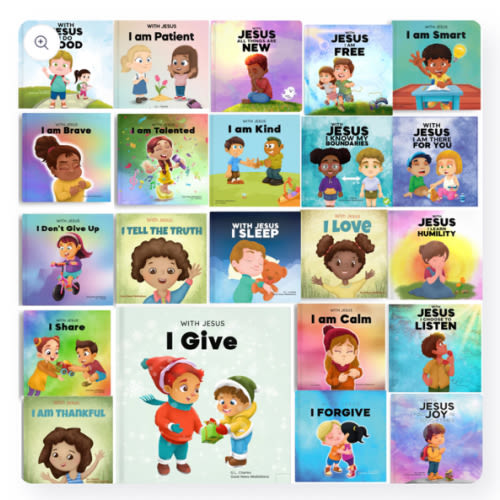 With Jesus Series - 22-Book Bundle - Faith based books for kids – GNM Christian Books For Kids