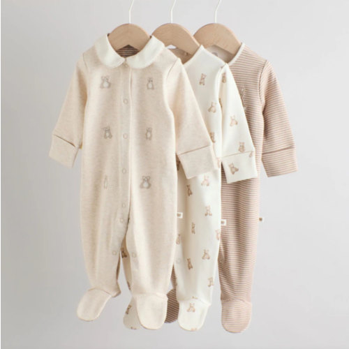 Neutral Baby Sleepsuits 3 Pack from Next USA