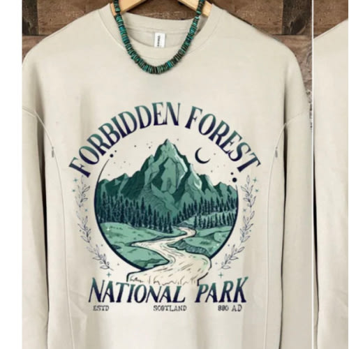 Forbidden Forest National Park Nursing Sweatshirt