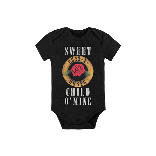 Sweet Child O' Mine Dark Heather Grey Onesie - Guns N' Roses Official Store
