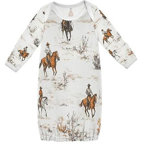 Vozoza Baby Boy Girl Sleepsuit Cotton Sleeper Gown Nightgowns Clothes