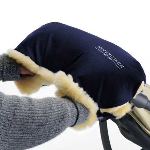 Luxury Lambskin Handwarmer for Strollers – Hofbrucker Sheepskin Muff, Made in Germany