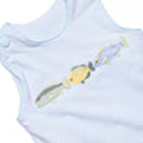 Catch of the Day Applique Jon Jon, Blue Stripe – Stitchy Fish