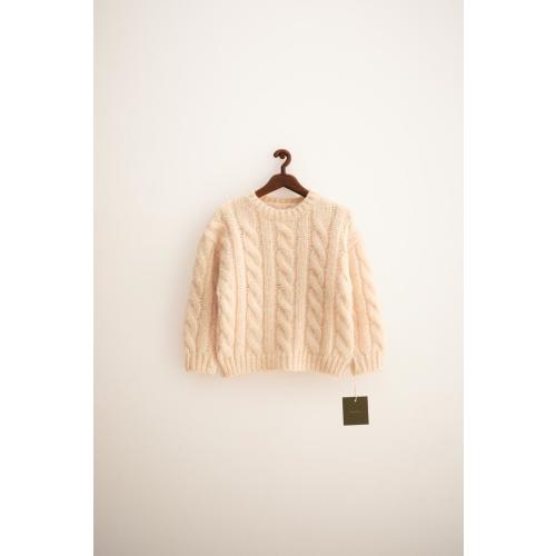 ZARA TIMELESS - CABLE KNIT WOOL SWEATER - Brick | ZARA United States
