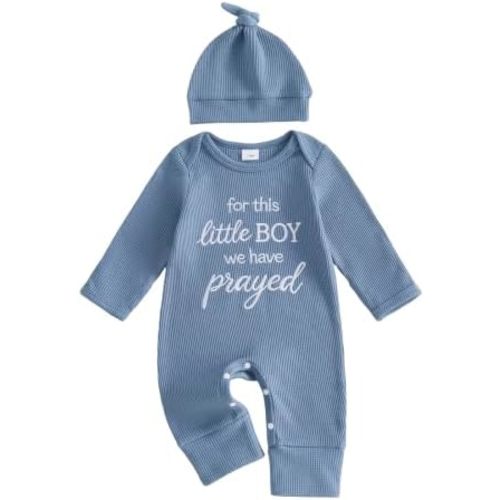 For This Child We Have Prayed Newborn Baby Girl Boy Romper Outfit