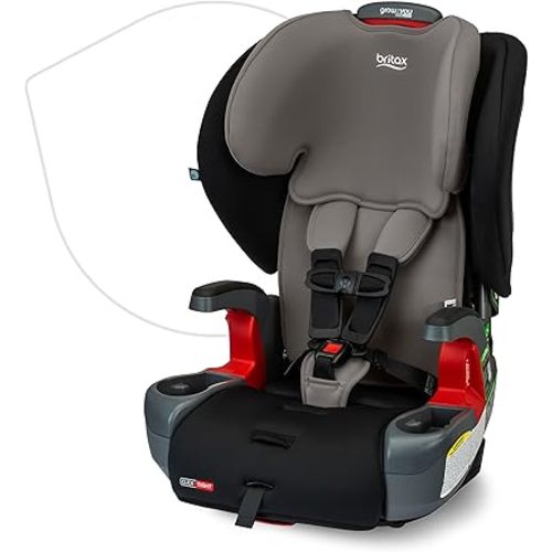 Britax Grow with You ClickTight Harness-2-Booster Car Seat, 2-in-1 High Back Booster, Gray Contour
