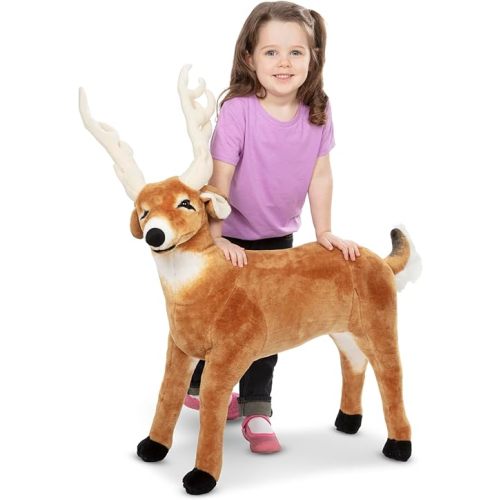 Melissa & Doug Giant Deer - Lifelike Stuffed Animal (Over 3 feet Long)