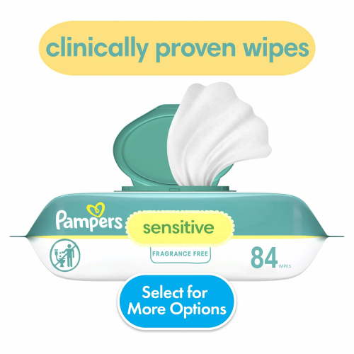 Pampers Sensitive Baby Wipes 1-Pack 84 Wipes