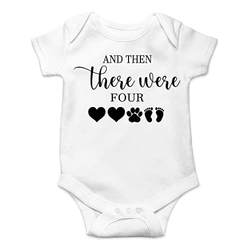 And Then There Were Four - Funny Baby Essentials Bodysuit - Newborn Girl Clothes Baby Romper