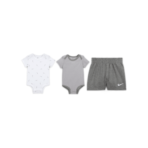 Nike Essentials Baby 3-Piece Striped Swooshfetti Set. Nike.com