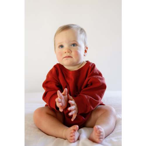 Harley Pocket Romper in Brick