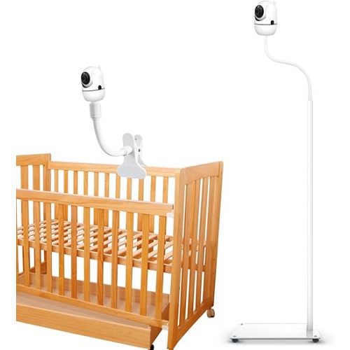 Upgraded Baby Monitor Floor Stand Holder with Wheels, Safety Floor Stand Holder with Baby Monitor mount, Keep Away Baby from Touching, Compatible with Infant Optics DXR-8 Pro, Nanit Pro, Motorola,VAVA