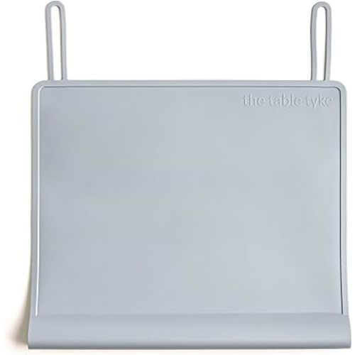 Table Tyke Baby Restaurant Placemat, Silicone Edge Bumper, Slate Gray