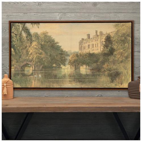 Vintage Castle Canvas Wall Decor