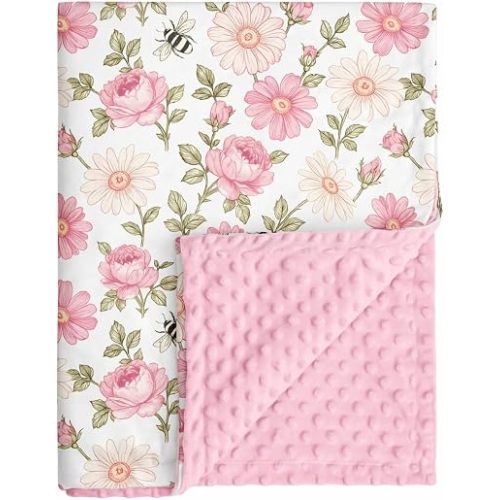 Fleece Baby Blankets for Girls & Boys, Infant Toddler Blanket