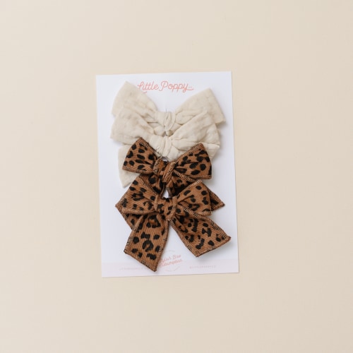 The Sabrina Pigtail Set, Pigtail Bows for Girls – Little Poppy Co.
