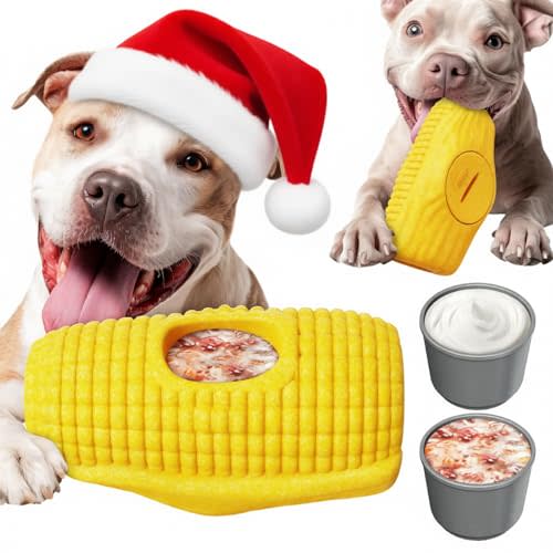 HeriNova Aggressive Chew Toys for Large Dogs,Christmas Dog Toys,Indestructible Enrichment Tough Dogs Toys for Peanut Butter and Frozen Treats to Keep Them Busy and Relieve Anxiety