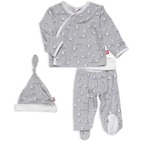 Magnetic Me Modal Newborn Take Home Kimono Set | Silky Soft Modal Fabric